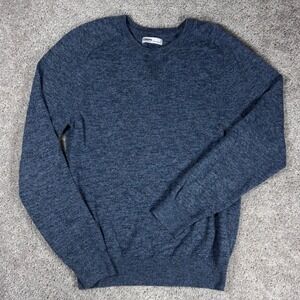 SONOMA‎ Goods for Life Mens Blue Marled Crew Neck Sweater Size S Cotton Blend